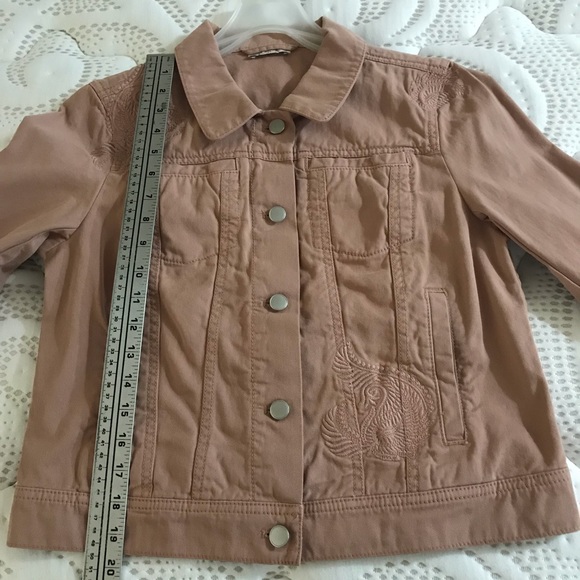 Paisley Embroidered Denim Jacket - Picture 4 of 7